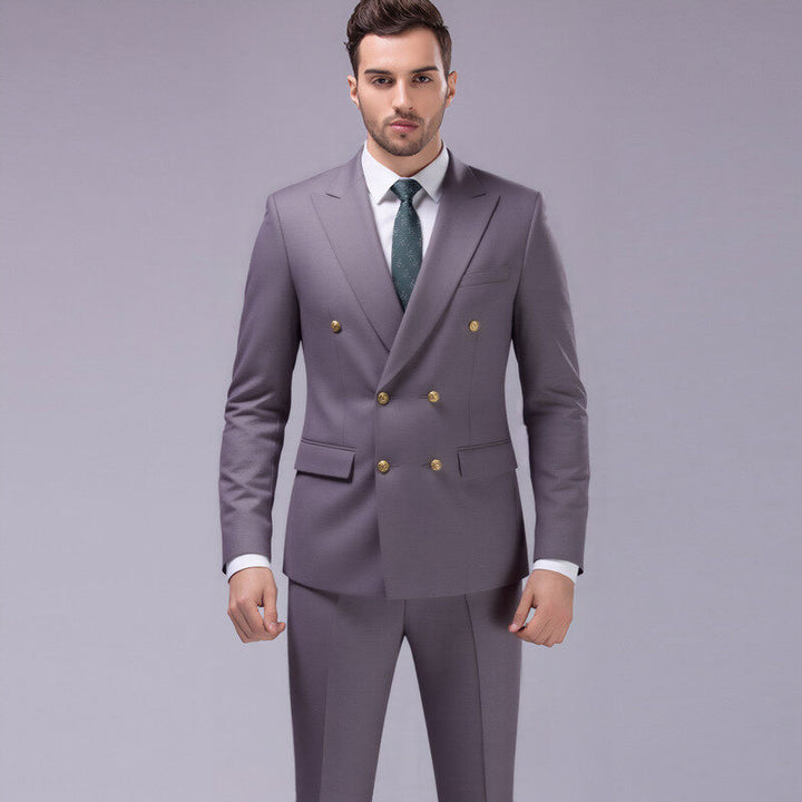 Herren nan doppelreihiges Abend-Sakko mit Zierknöpfen, schmaler Silhouette und eleganter Verarbeitung Drune