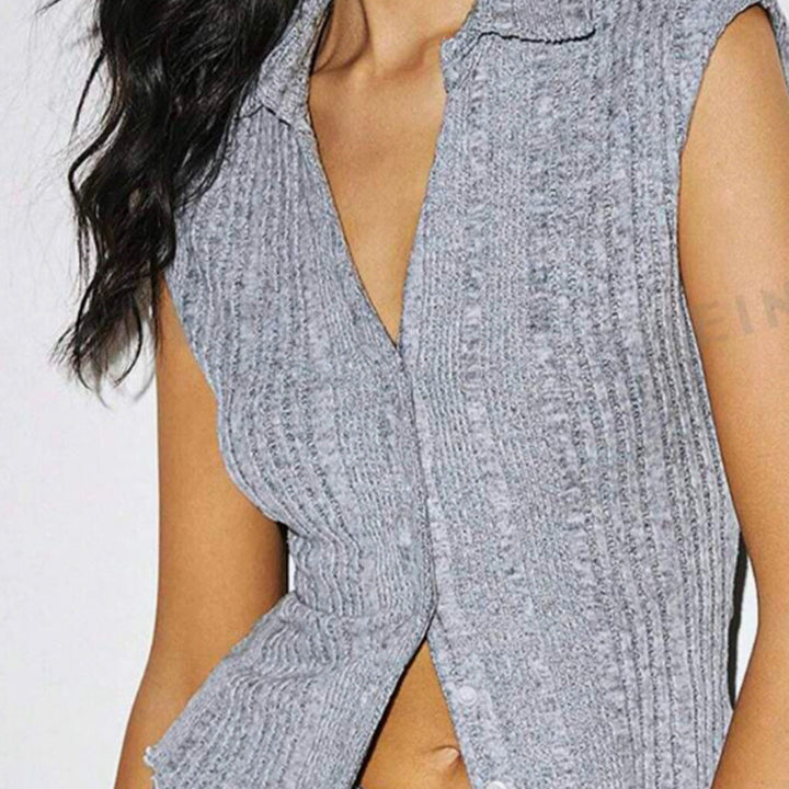 Damen elegante Bluse mit Faltenstruktur und schmalem Schnitt Drune