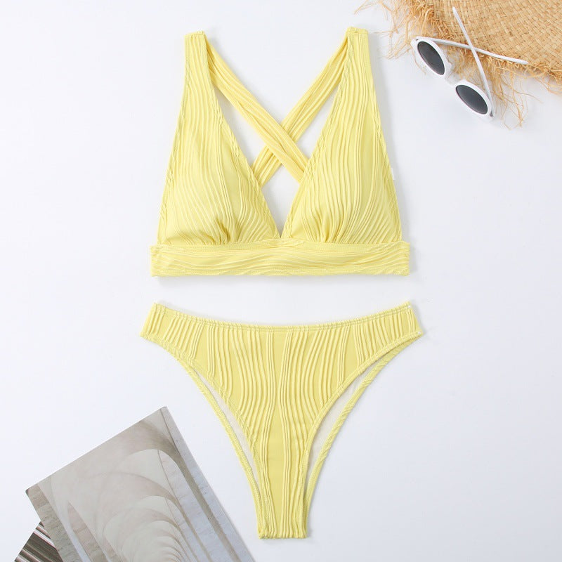 Damen Design Bikini mit gerafften Details Drune