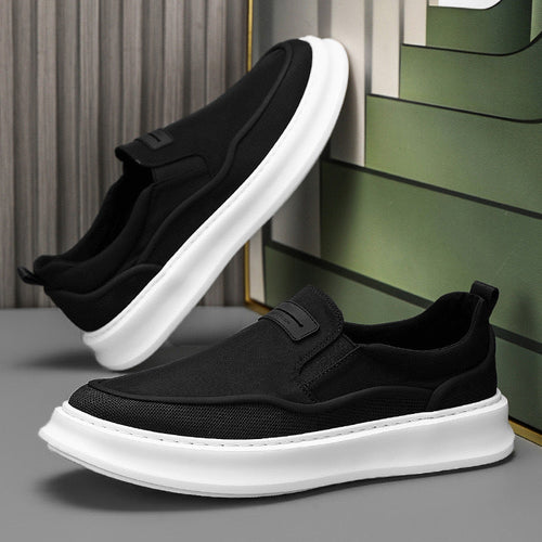 Damen Slip-On Sneakers mit atmungsaktiver Mesh-Oberfläche und dämpfender Sohle Drune