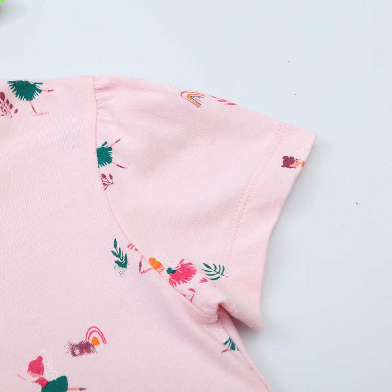 Mädchen Sommerkleid mit buntem Motiv Drune