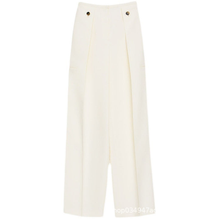 Damen Weit geschnittene Luxe-Hose mit klassischen Falten Drune