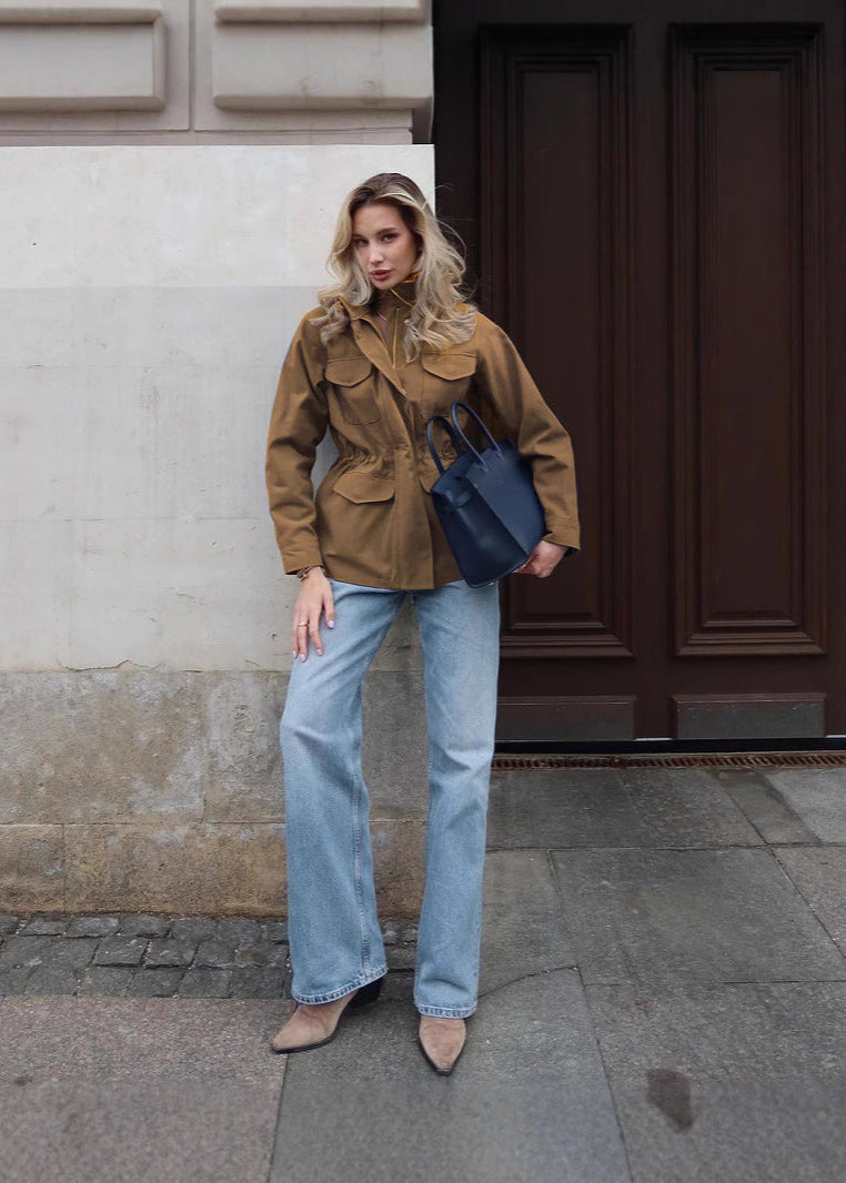 Drune | Chic - Hochkragen Cargo-Jacke