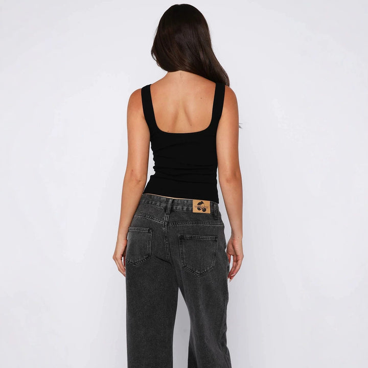 Damen Elegantes Trägershirt mit verschönernden Details Drune