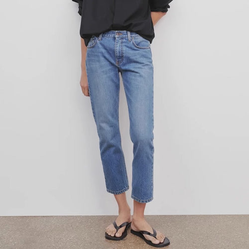Damen High-Waist Jeans im lässigen Schnitt Drune