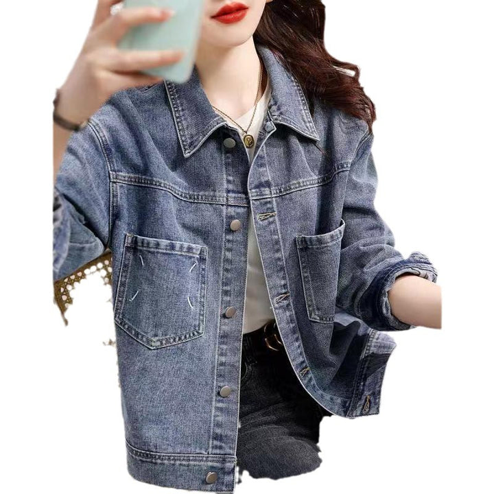 Damen Jeansjacke mit modischen Oversized-Schnitt Drune