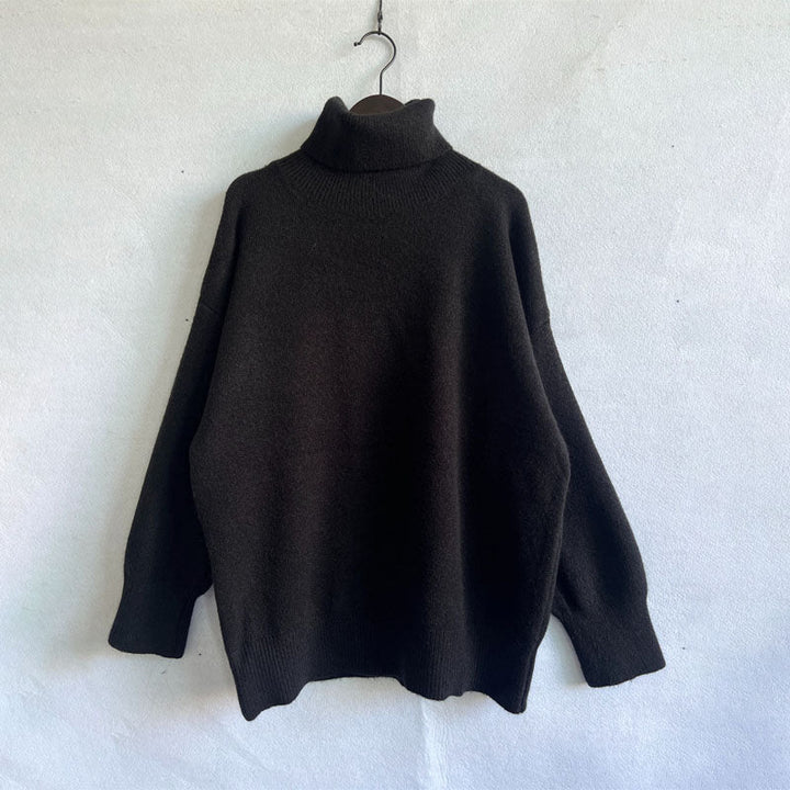 Drune | Weicher Pullover Aus Einfarbigem Strick