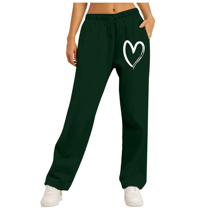 Damen Freizeithose mit einzigartigem Herzmotiv und elastischem Bund Drune