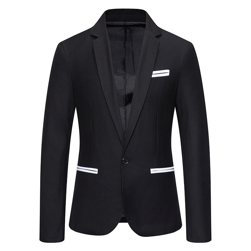 Herren eleganter Blazer mit modischem Schnitt und feinen Akzenten Drune