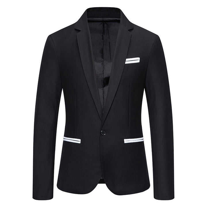 Herren eleganter Blazer mit modischem Schnitt und feinen Akzenten Drune