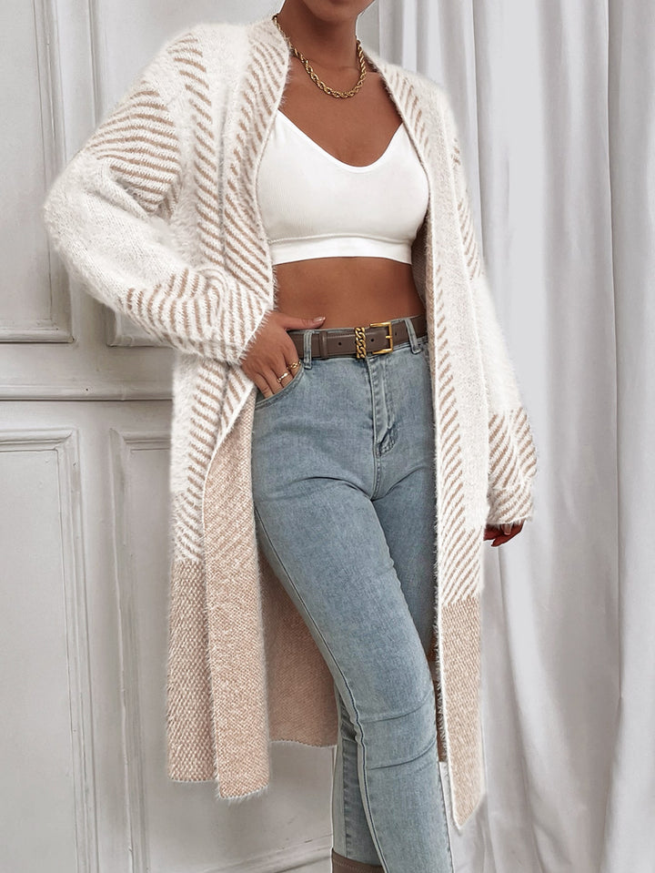 Damen Strickjacke mit geometrischem Muster Drune