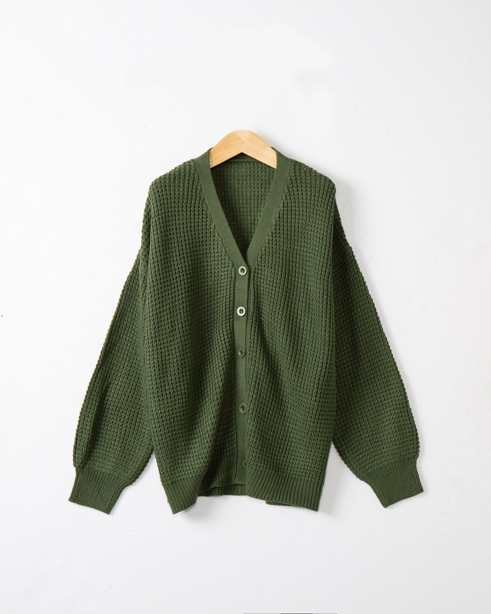 Damen Strickjacke mit strukturiertem Muster und praktischen Knopfdetails Drune