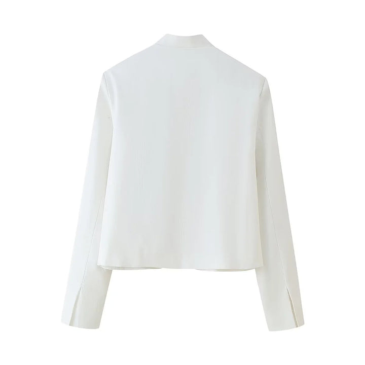 Damen elegante gestickte Blazerjacke mit floralem Design Drune