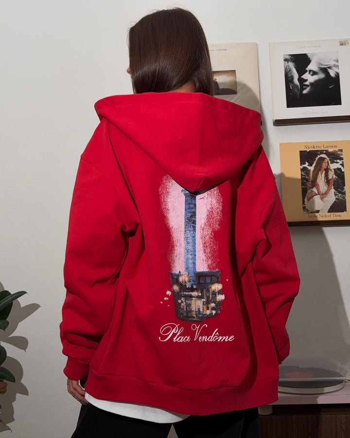 Damen Kapuzenpullover mit kreativem Grafikdesign und oversized Schnitt Drune
