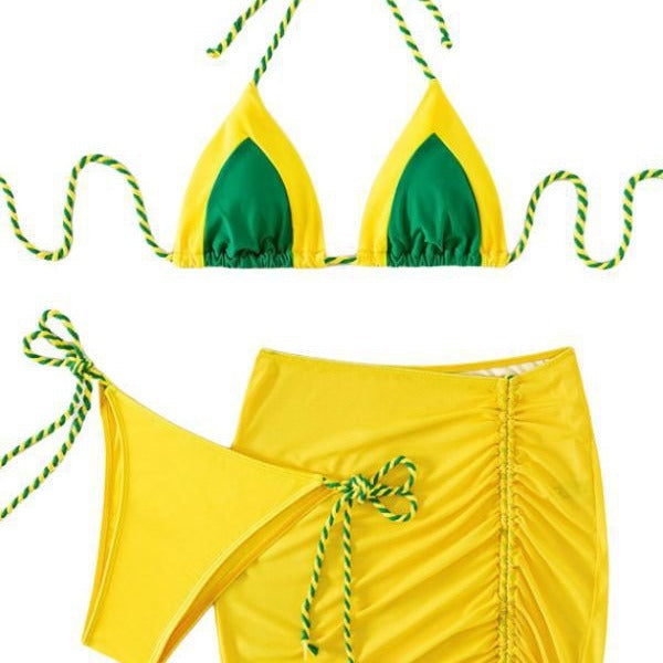 Damen Bikiniset mit Rüschen Drune