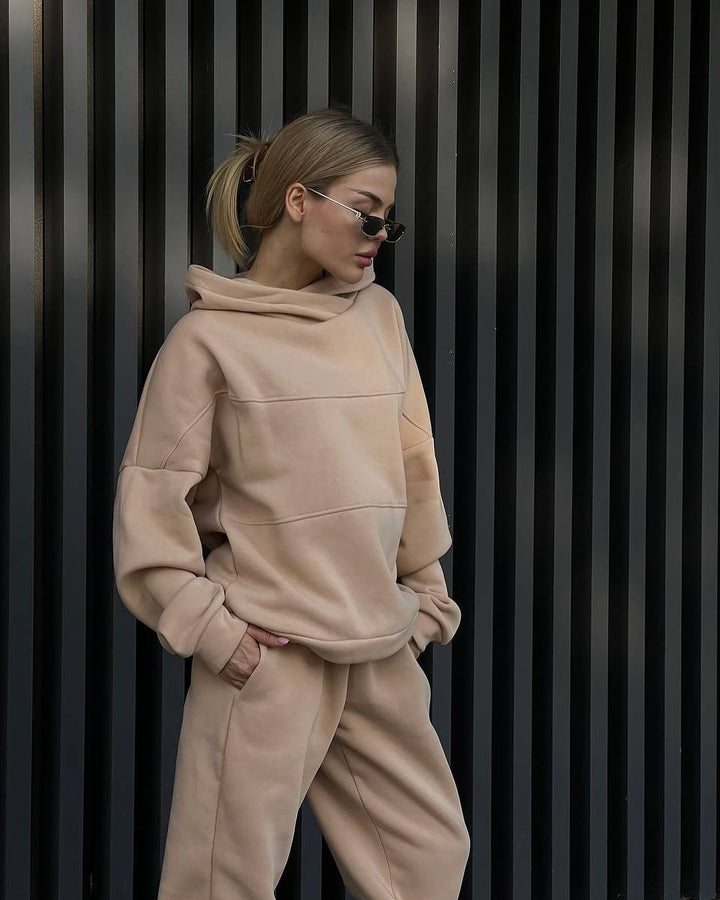 Damen Oversized Hoodie mit Kapuze Drune
