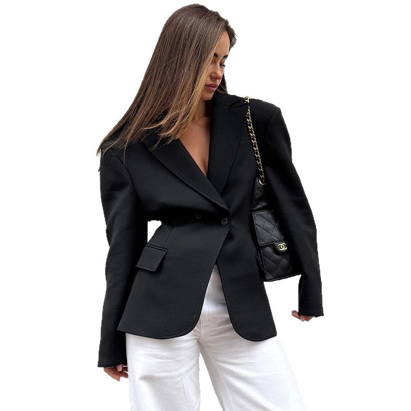 Damen Eleganter Oversize-Blazer Drune