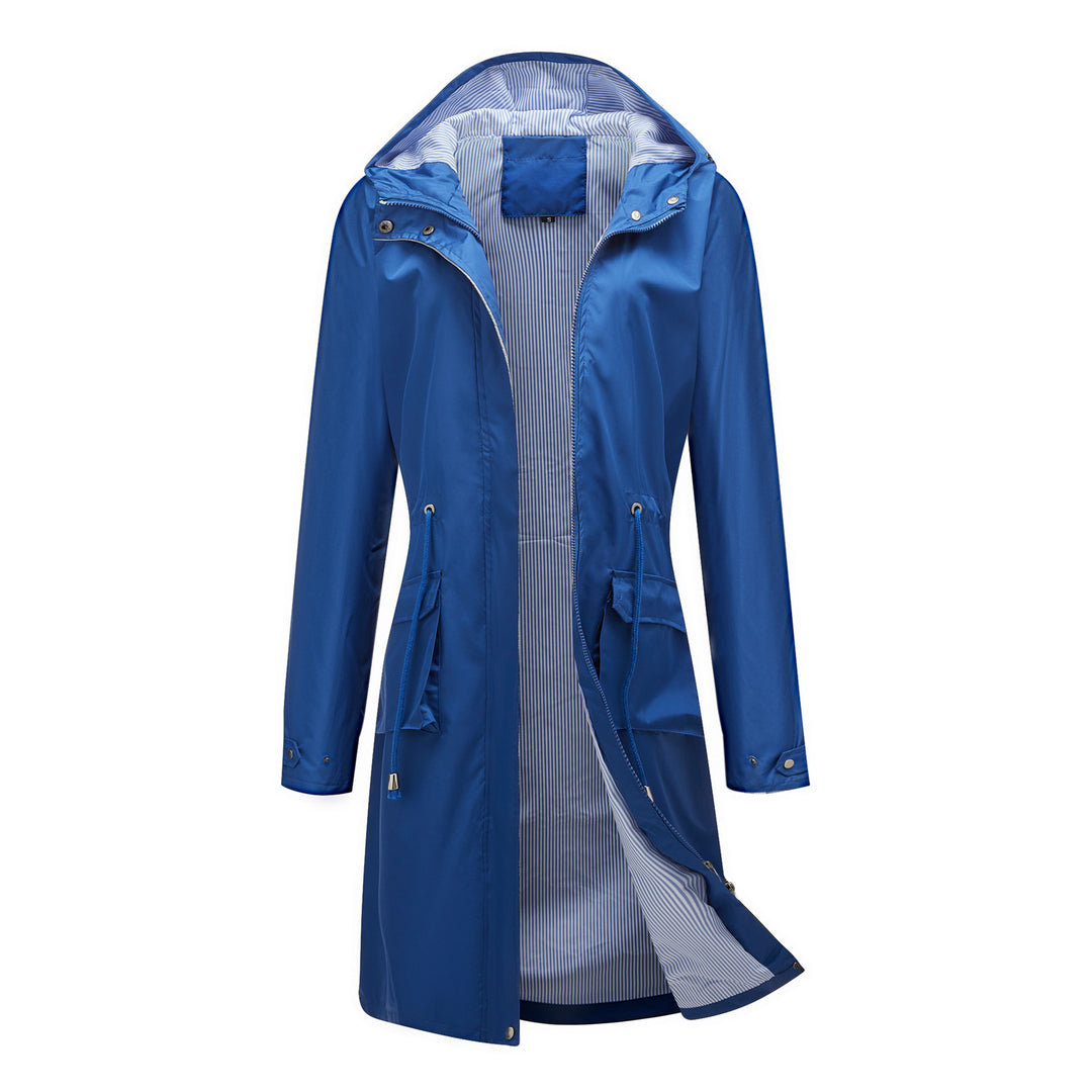 Damen winddichte Freizeitjacke mit praktischen Kordelzügen und Innenfutter Drune