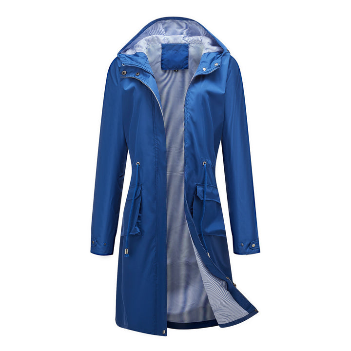 Damen winddichte Freizeitjacke mit praktischen Kordelzügen und Innenfutter Drune