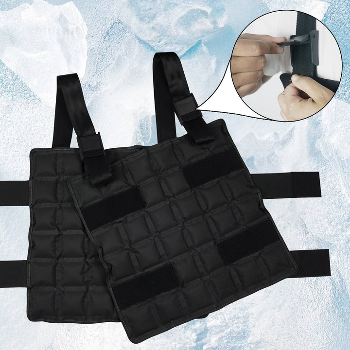 Herren nan verstellbare Gewichtsweste mit gepolsterten Taschen und Klettverschlüssen Drune