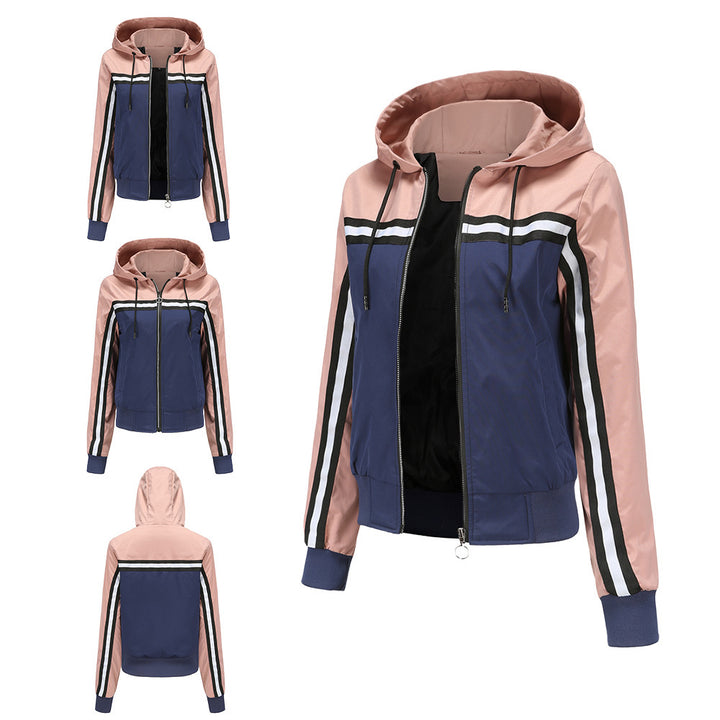 Damen sportliche Jacke mit modernen Streifenelementen Drune