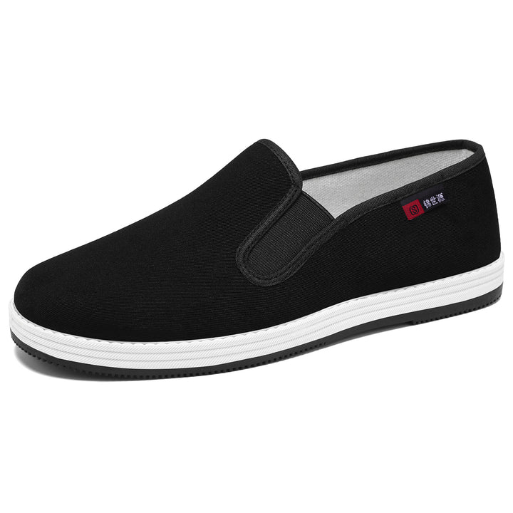 Herren nan leichter Canvas-Slip-On Alltagsschuh mit elastischem Einstieg, gepolsterter Innensohle und griffiger Gummilaufsohle Drune