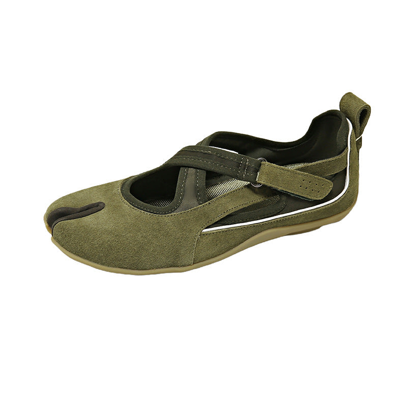 Damen Sportliche Ballerinas mit flexiblem Riemchen und atmungsaktivem Obermaterial Drune