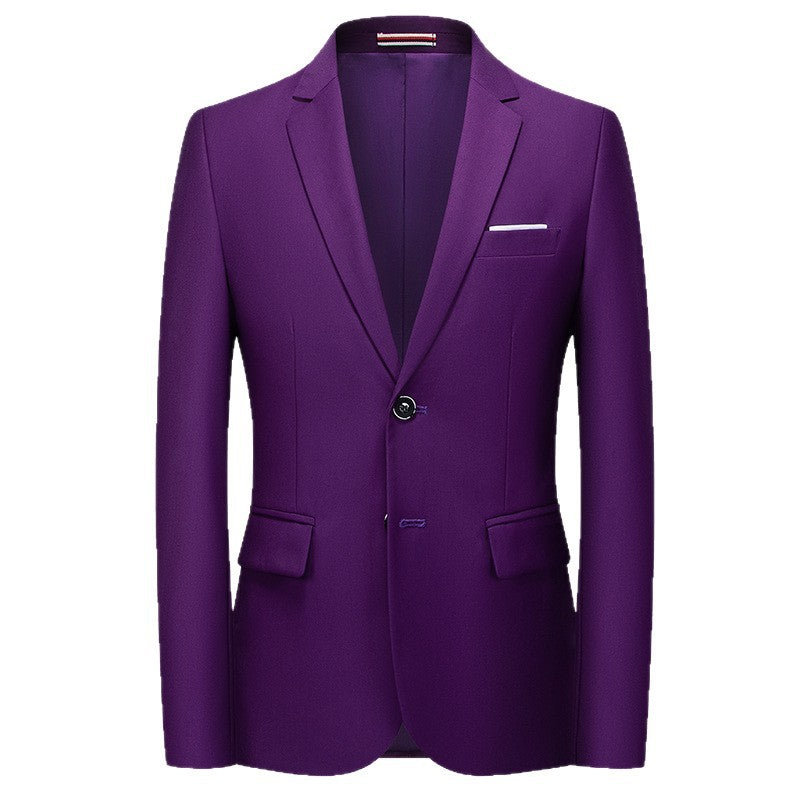 Herren nan tailliertes Sakko mit schmaler Silhouette, Stretchanteil und Pattentaschen Drune