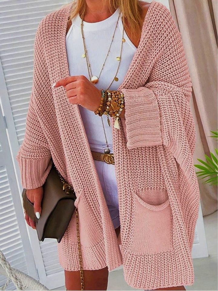 Damen Grobstrickjacke mit tiefen Taschen und lässiger Passform Drune