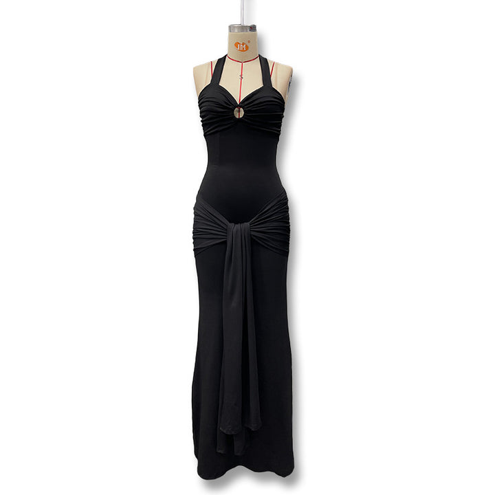 Damen Figurschmeichelndes Abendkleid mit raffiniertem Design Drune