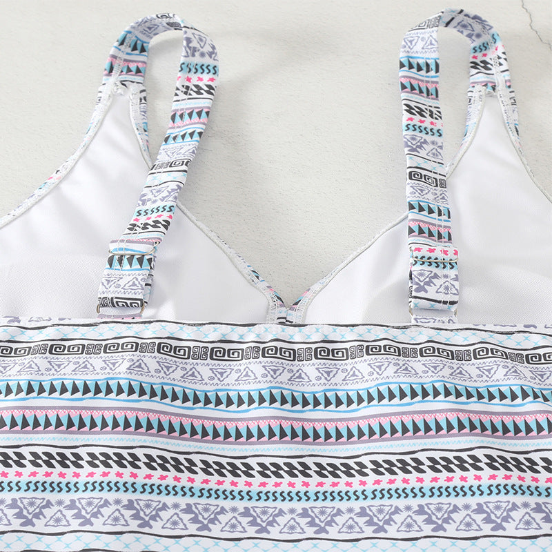 Damen Tankini mit modischem Muster und bequemem Schnitt Drune