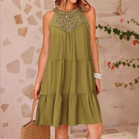 Damen Boho Chic Sommerkleid Drune