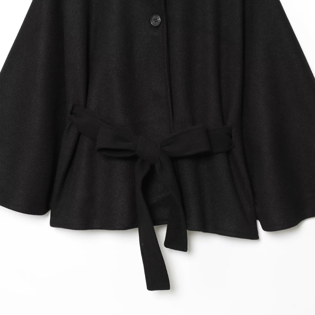 Damen Eleganter und bequemer Umhang mit Taillengürtel Drune