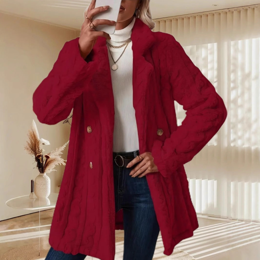 Damen Strickmantel Drune