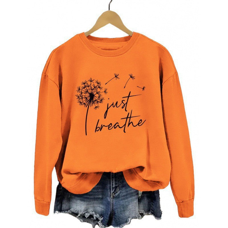 Damen Sweatshirt mit inspirierendem Pusteblumen-Motiv Drune