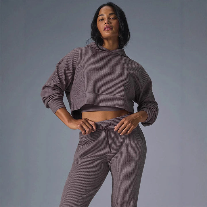 Damen lässiger und leichtgewichtiger Sweat-Anzug Drune