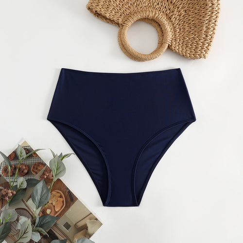 Damen Hoch taillierte Bikini-Hose Drune