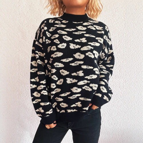 Damen Grobstrickpullover mit modernem Muster und lässigem Schnitt Drune