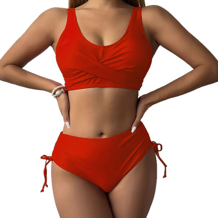 Damen Sportliches Bikini-Set mit Wickel-Design Drune