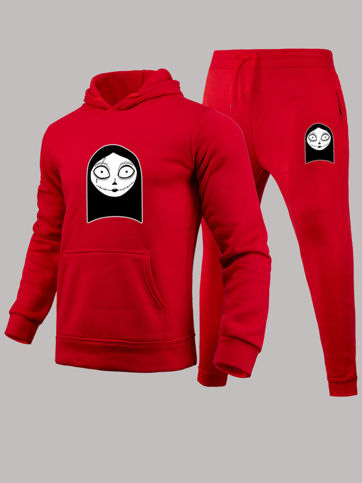 Damen Sweatanzug mit künstlerischem Grafikdesign Drune