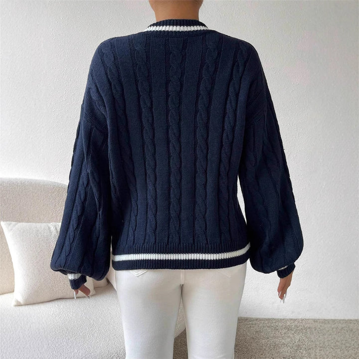 Damen Grobstrick Pullover Drune