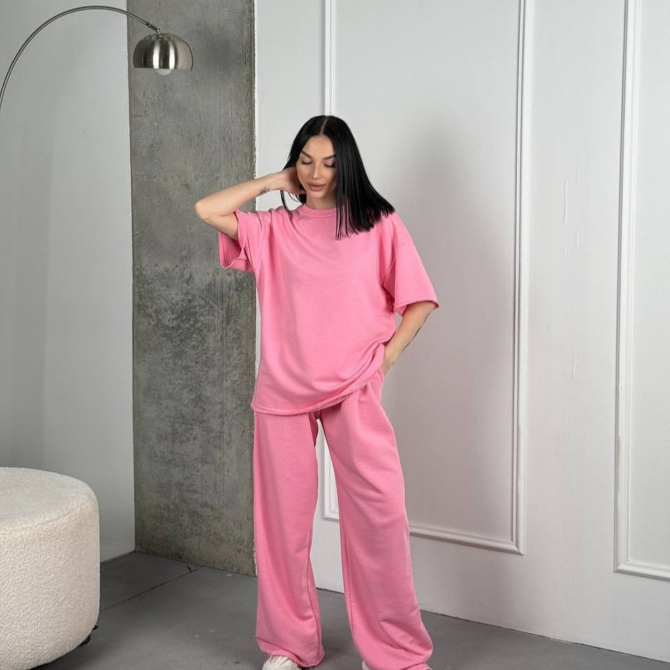 Damen Cozy Lounge-Set mit weitem Schnitt Drune
