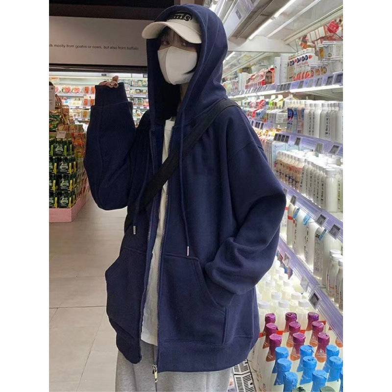 Damen Oversized Zip-Hoodie mit lässigem Schnitt Drune