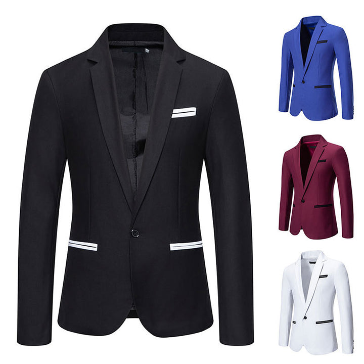 Herren eleganter Blazer mit modischem Schnitt und feinen Akzenten Drune