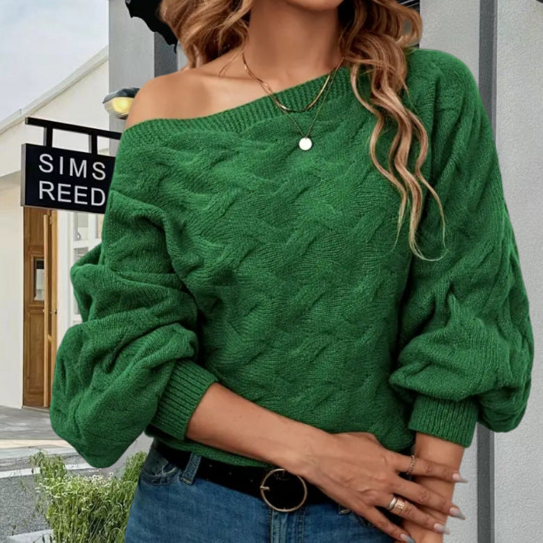 Damen Oversized Strickpullover mit strukturiertem Design Drune