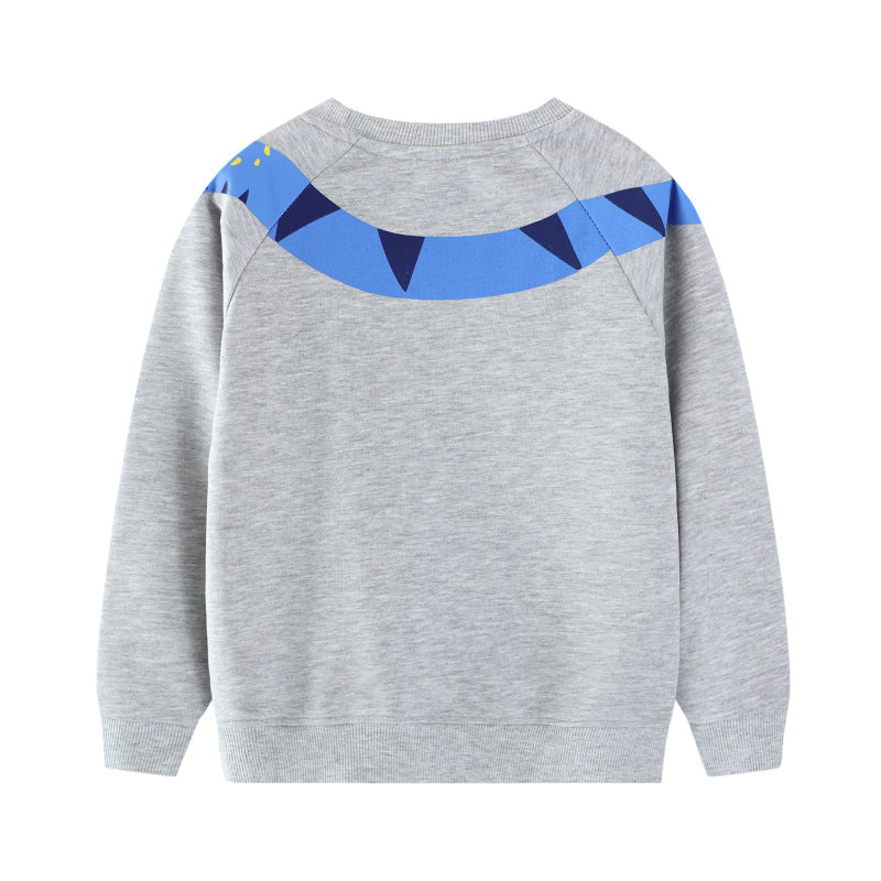 Jungen Sweatshirt mit lebhaftem Dinosaurier-Motiv Drune