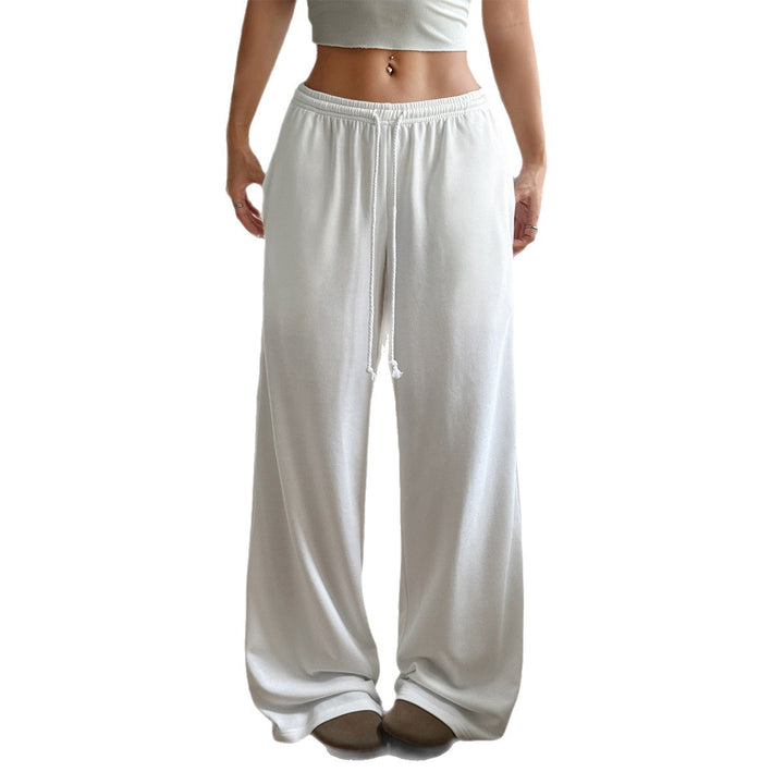 Damen Weitgeschnittene Loungehose mit elastischem Bund Drune