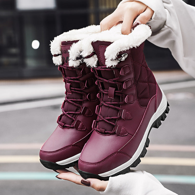 Damen Winterstiefel mit isolierendem Innenfutter und rutschfester Sohle Drune