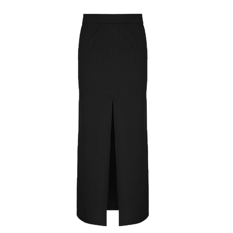 Damen Maxi-Rock mit elegantem Schlitz und weich fließendem Stoff Drune