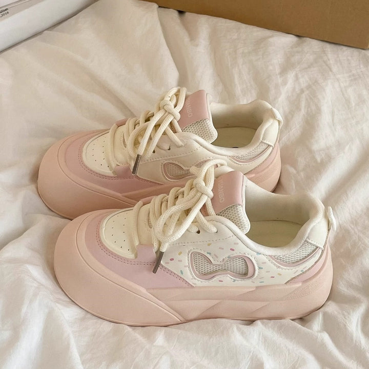 Damen Sportliche Sneakers mit atmungsaktiver Mesh-Oberfläche und bequemem Dämpfungssystem Drune